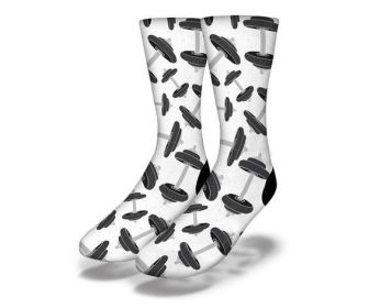 LIFTING DUMBELLS Fun Gym Socks (size: Junior)